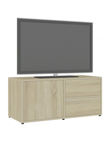 Mobile Porta TV Rovere Sonoma 80x34x36 cm Legno Multistrato