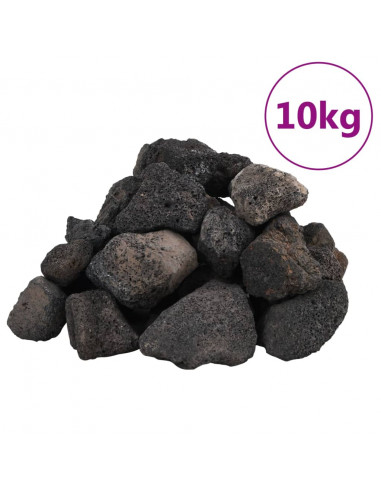 Rocce Vulcaniche 10 kg Nere 5-8 cm