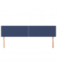 Testiera 2 pz Blu 80x5x78/88 cm in Tessuto 2