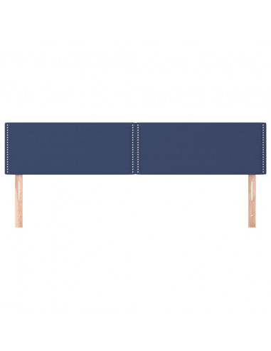 Testiera 2 pz Blu 80x5x78/88 cm in Tessuto