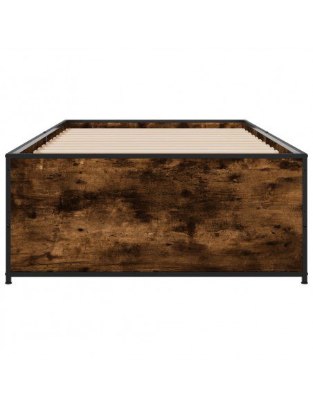 Giroletto Rovere Fumo 90x190 cm in Legno Multistrato e Metallo