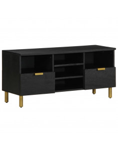 Mobile Porta TV Nero 100x33x46 cm in Legno Multistrato 2