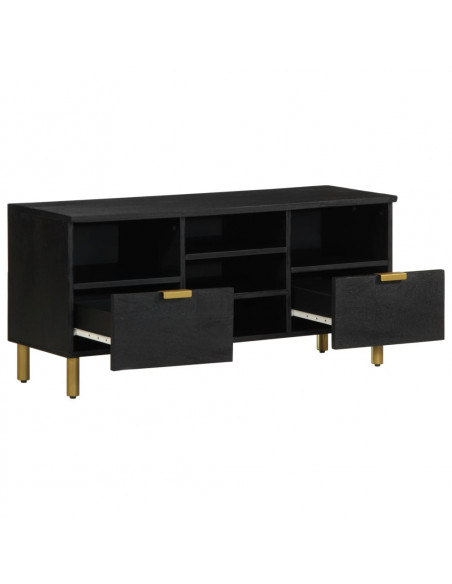 Mobile Porta TV Nero 100x33x46 cm in Legno Multistrato