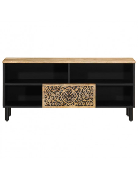 Mobile Porta TV 100x33x46 cm in Legno Massello di Mango