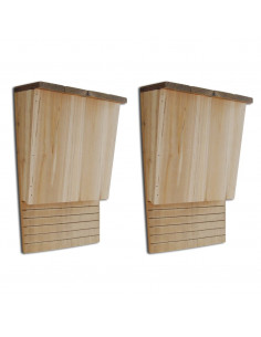 Casetta Nido per Pipistrelli 2 pz 22 x 12 x 34 cm 2