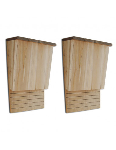 Casetta Nido per Pipistrelli 2 pz 22 x 12 x 34 cm
