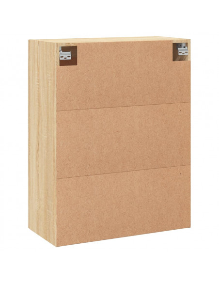 Armadietti a Parete 2 pz Rovere Sonoma in Legno Multistrato
