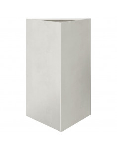 Fioriera da Giardino Triangolare 50x43x75 cm in Acciaio Inox 2