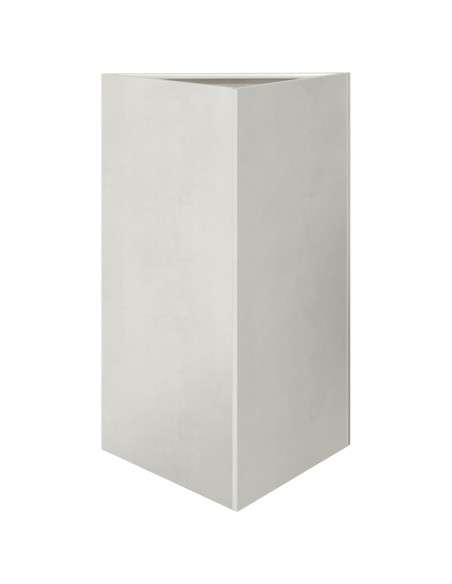 Fioriera da Giardino Triangolare 50x43x75 cm in Acciaio Inox