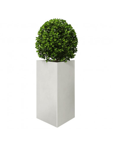 Fioriera da Giardino Triangolare 50x43x75 cm in Acciaio Inox