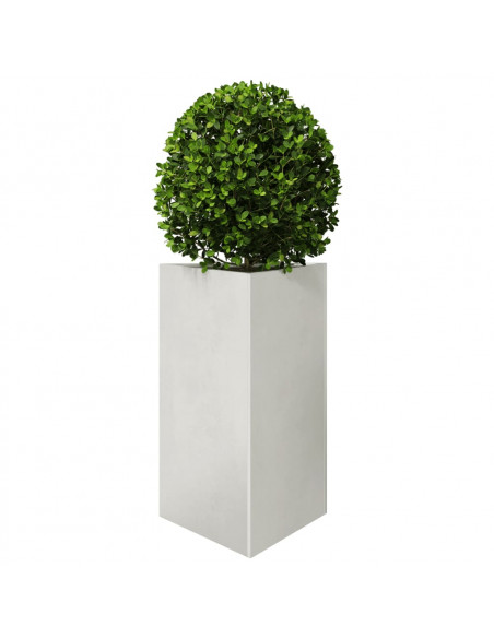 Fioriera da Giardino Triangolare 50x43x75 cm in Acciaio Inox