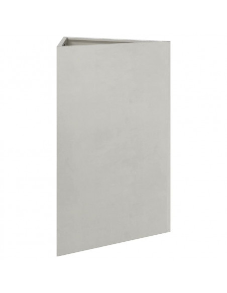 Fioriera da Giardino Triangolare 50x43x75 cm in Acciaio Inox