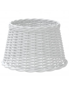 Paralume Bianco Ø45x28 cm in Vimini 2