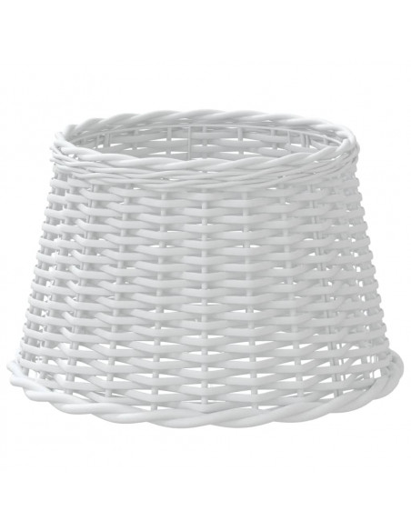 Paralume Bianco Ø45x28 cm in Vimini