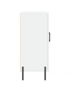Credenza Bianca 90x34x80 cm in Legno Multistrato 2