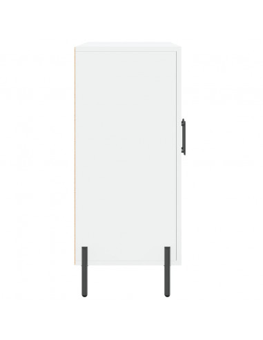 Credenza Bianca 90x34x80 cm in Legno Multistrato