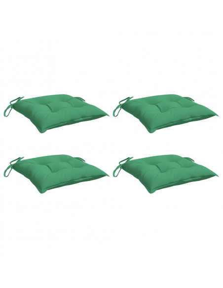 Cuscini per Pallet 4 pz Verdi 50x50x7 cm Tessuto Oxford