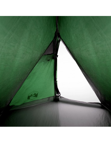 Tenda da Campeggio a Cupola per 2 Persone Verde Impermeabile
