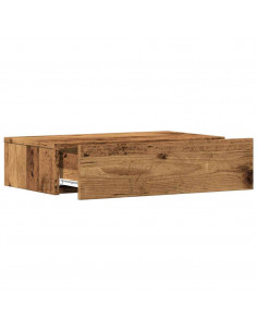 Mobile Porta TV con Luci LED Legno Antico 60x35x15,5 cm 2