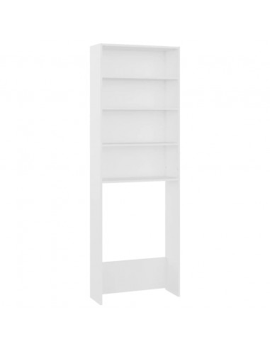Mobile per Lavatrice Bianco 64x24x190 cm