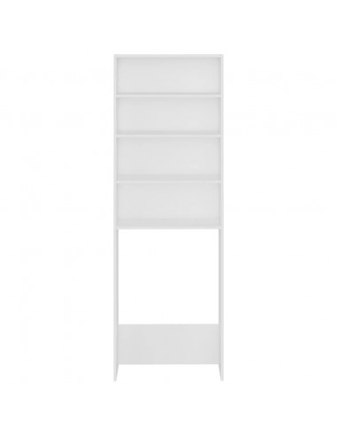 Mobile per Lavatrice Bianco 64x24x190 cm