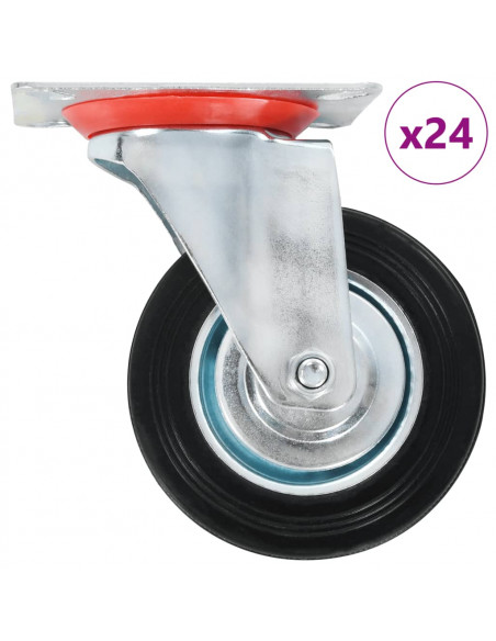 Ruote Girevoli 24 pz 100 mm