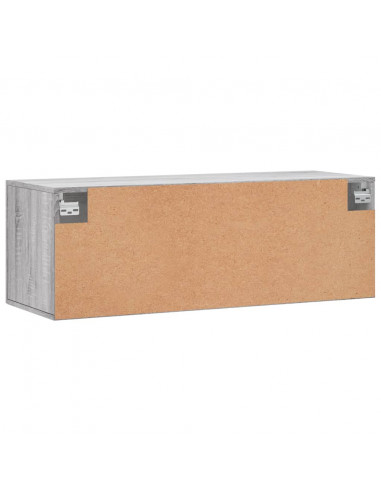Mobile a Parete Grigio Sonoma 100x36,5x35 cm Legno Multistrato
