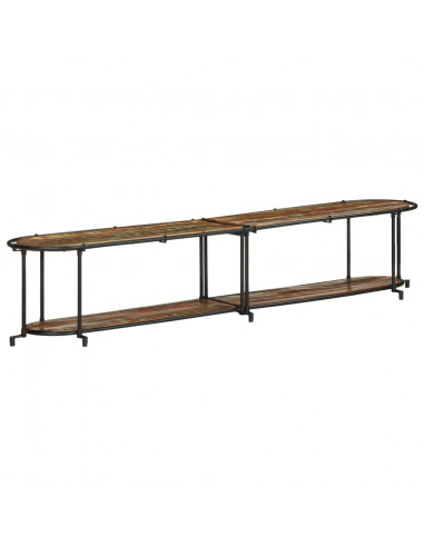 Mobile Porta TV 200x42x40 cm in Legno Massello di Recupero