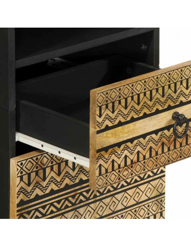 Mobile da Bagno 38x33,5x160 cm in Legno Massello di Mango