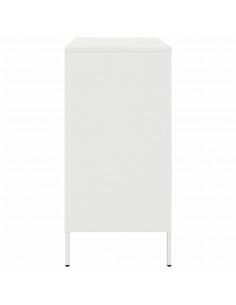 Credenza Bianca 68x39x79 cm in Acciaio 2