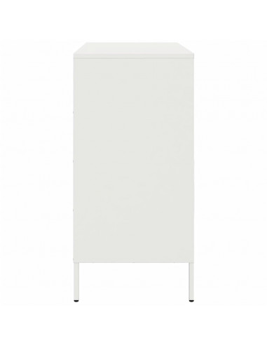 Credenza Bianca 68x39x79 cm in Acciaio