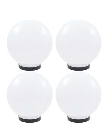 Set Lampade a LED Sferiche 4 pz 25 cm in PMMA