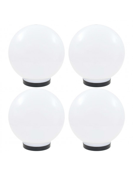 Set Lampade a LED Sferiche 4 pz 25 cm in PMMA