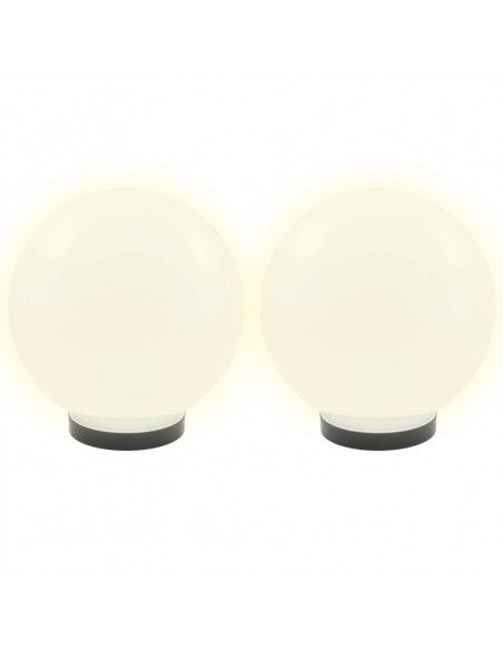 Set Lampade a LED Sferiche 4 pz 25 cm in PMMA