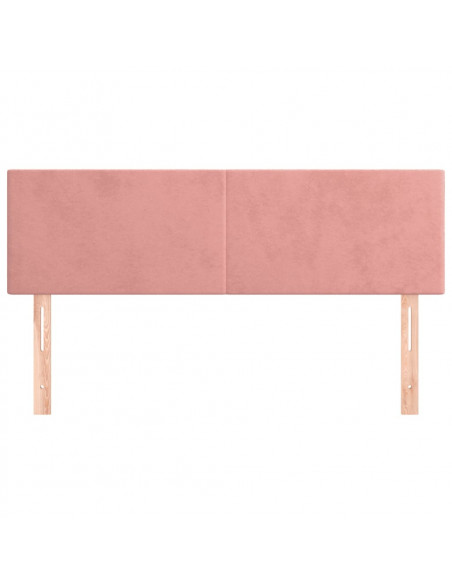 Testiere 2 pz Rosa 72x5x78/88 cm in Velluto