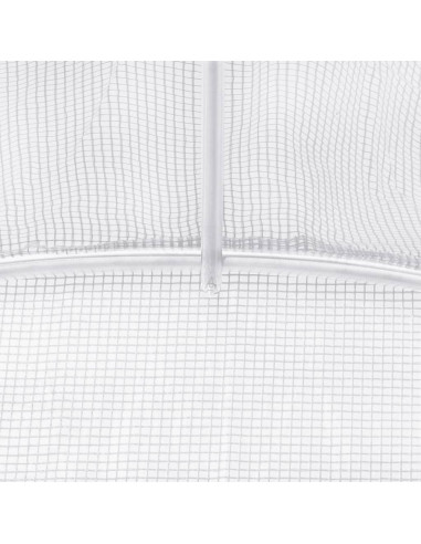 Serra con Telaio in Acciaio Bianco 20 m² 5x4x2,3 m