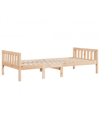 Letto per Bambini senza Materasso 75x190 cm Legno Massello Pino