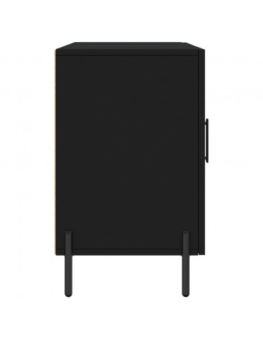 Credenza Nera 100x36x60 cm in Legno Multistrato