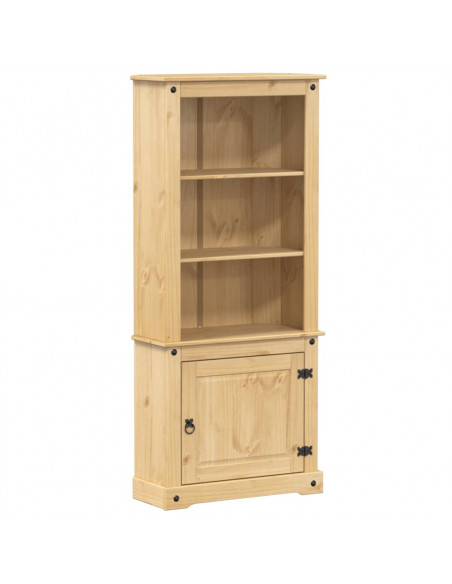 Credenza Corona 74x38x170 cm in Legno Massello di Pino