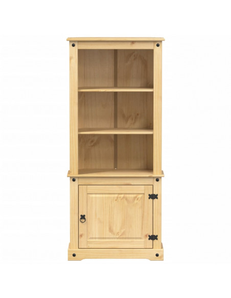 Credenza Corona 74x38x170 cm in Legno Massello di Pino