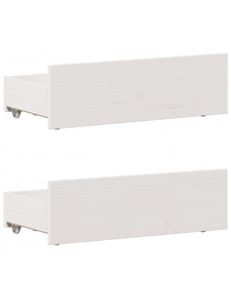 Giroletto senza Materasso con Testiera Bianco 90x190 cm Pino
