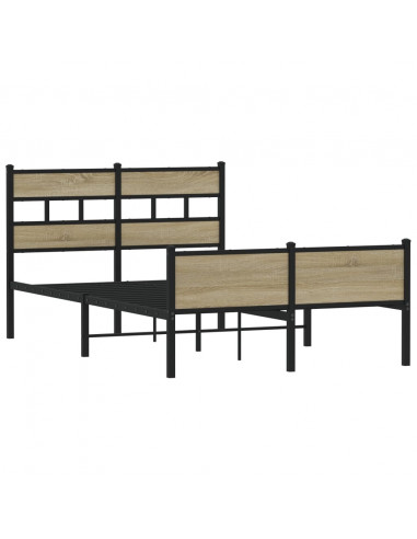 Giroletto senza Materasso Rovere Sonoma 120x190cm in Truciolato