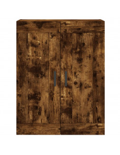 Mobile a Parete Rovere Fumo 69,5x34x90 cm in Legno Multistrato 2