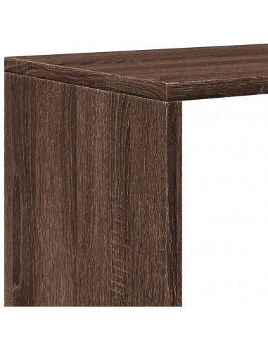 Libreria Divisoria 3Piani Rovere Marrone 123x29x123 Truciolato