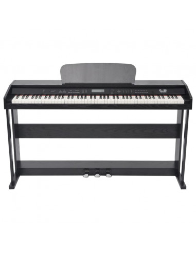 Pianoforte Digitale con 88 Tasti e Pedali in Melamina Nera