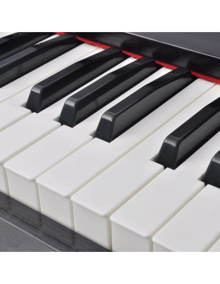 Pianoforte Digitale con 88 Tasti e Pedali in Melamina Nera