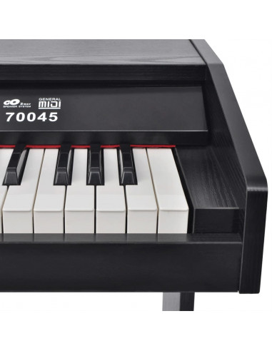 Pianoforte Digitale con 88 Tasti e Pedali in Melamina Nera