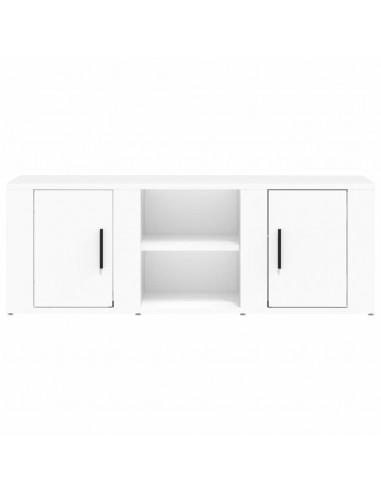Mobile Porta TV Bianco 100x31,5x35 cm in Legno Multistrato