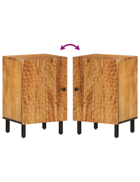 Mobile da Bagno 38x33x58cm in Legno Massello di Acacia