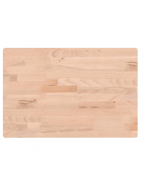 Piano Bagno 60x40x1,5 cm Legno Massello di Faggio